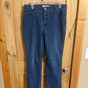 Jones New York Dark Blue Straight Leg Jeans
